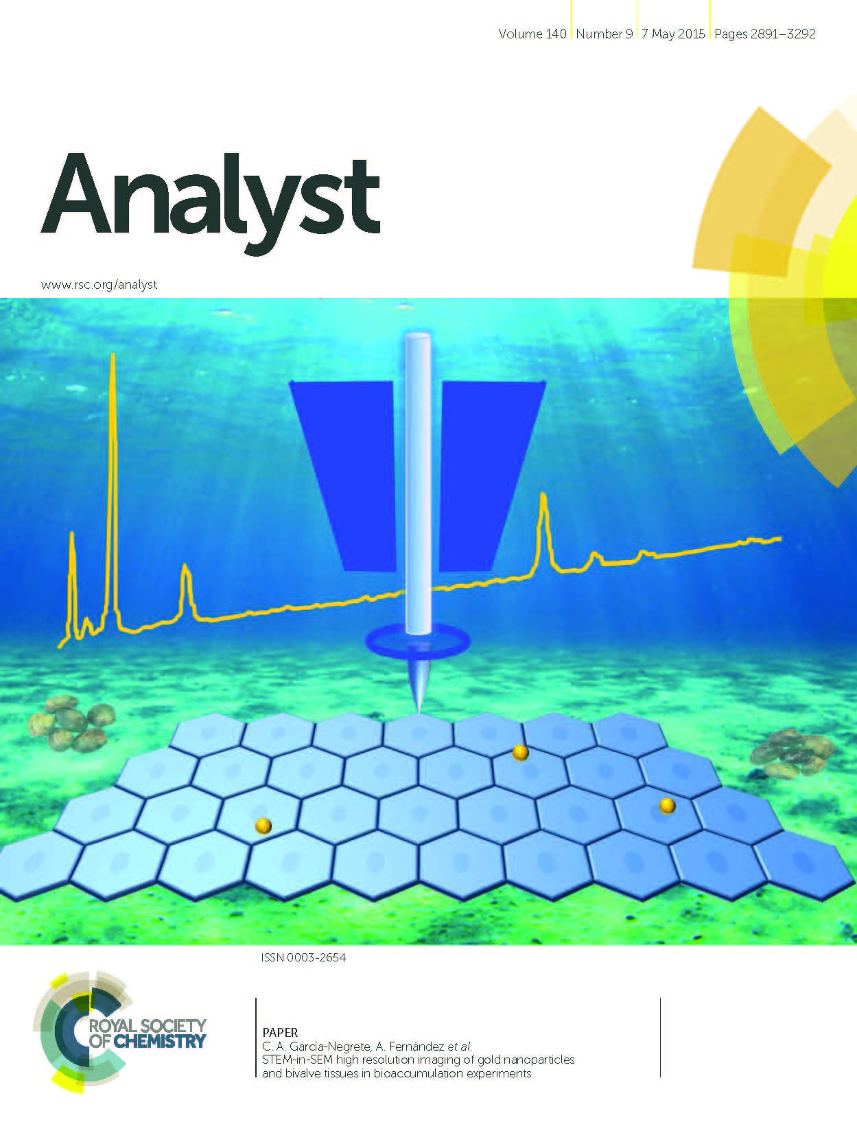 STEM-in-SEM high resolution imaging of gold nanoparticles and bivalve tissues in bioaccumulation experiments